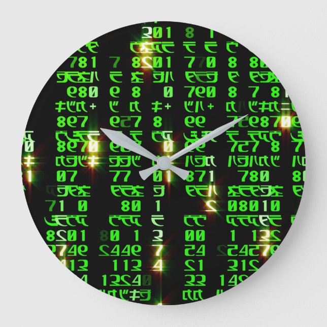 Grande Horloge Ronde Matrice de code (Recto)