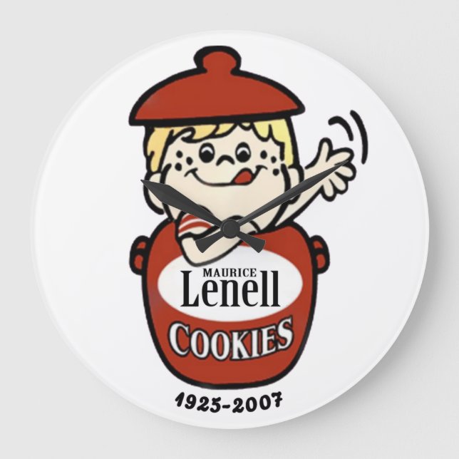 Grande Horloge Ronde Maurice Lenell Cookies, Chicago-Norridge, IL (Recto)