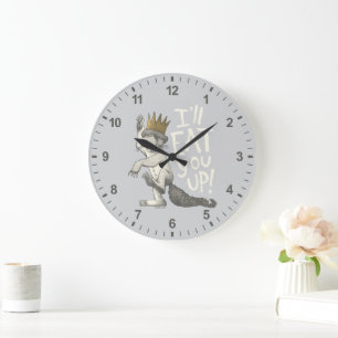 Grande Horloge Ronde Max.   Je Te Mangerai !