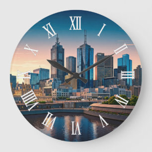 Grande Horloge Ronde Melbourne Australie Skyline Voyage