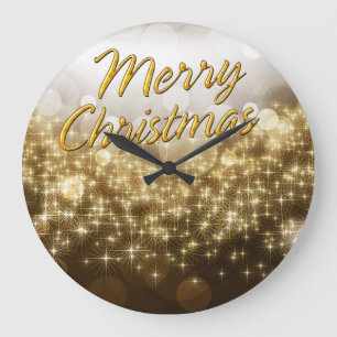 Grande Horloge Ronde Merry Christmas 22 Wall Clock Options