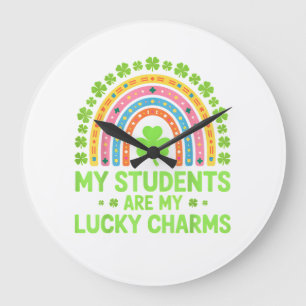 Grande Horloge Ronde Mes étudiants sont mes charmes porte-bonheur Profe