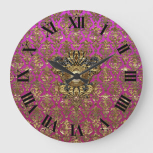 Grande Horloge Ronde Milly's Damask