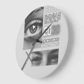 Grande Horloge Ronde Minimalist Wood Wall Clock – 10"