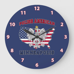 Grande Horloge Ronde Minneapolis Minnesota polonais