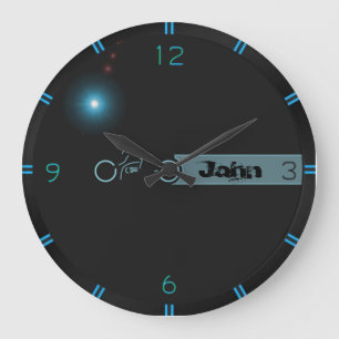 Grande Horloge Ronde Moderne futuristic