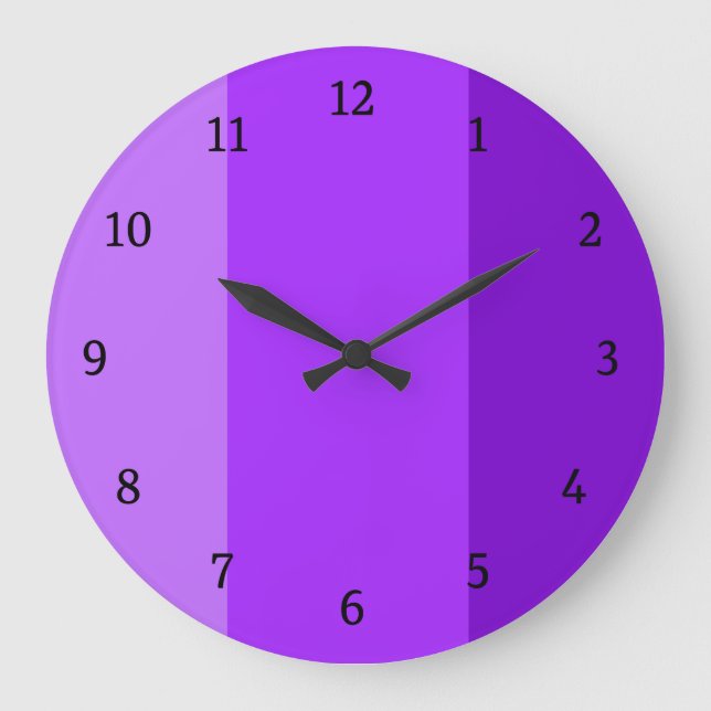 Grande Horloge Ronde Moderne violet (Recto)