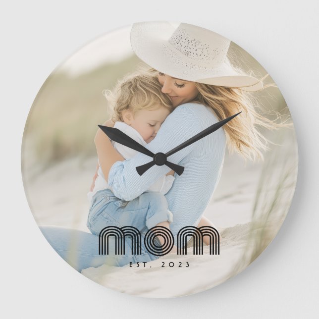 Grande Horloge Ronde Mom Established Modern White Script Photo  (Recto)