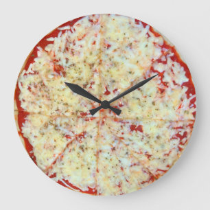 Grande Horloge Ronde Moment pour Pizza