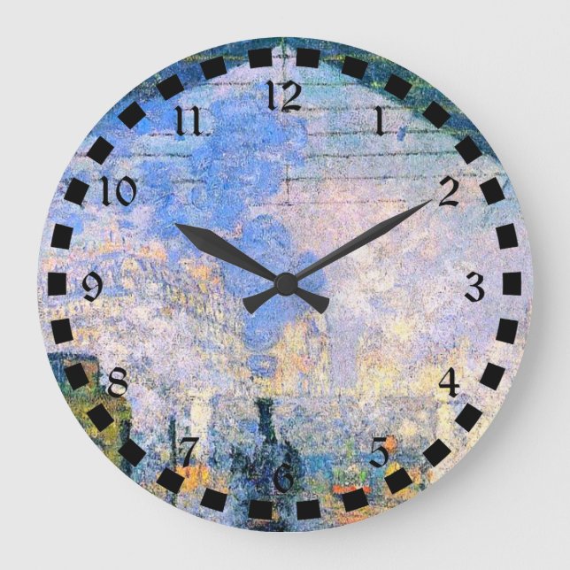 Grande Horloge Ronde Monet - La gare Saint-Lazare, art (Recto)