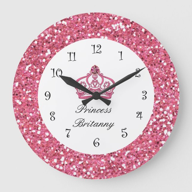 Grande Horloge Ronde Mongram Royal Princess Jewel Wall Clock (Recto)
