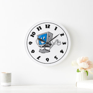 Grande Horloge Ronde Moniteur With A Stéthoscope Clock