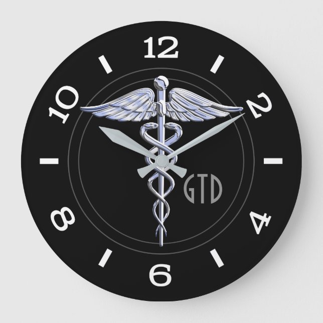 Grande Horloge Ronde Monogram Caduceus (Recto)