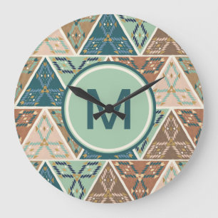 Grande Horloge Ronde Monogramme   Geo Step extérieur   Motif géométriqu