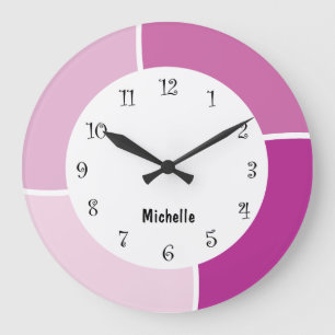 Grande Horloge Ronde Monogramme rose