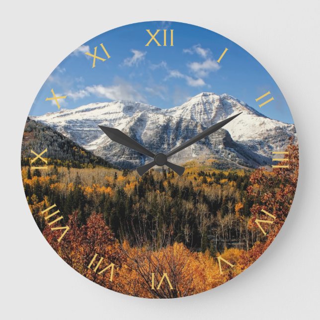 Grande Horloge Ronde Mont Timpanogos à Autumn Utah (Recto)
