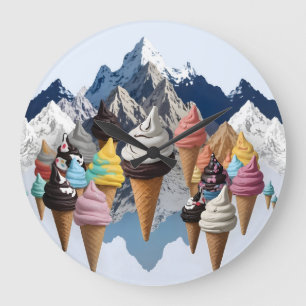 Grande Horloge Ronde Montagnes de glace