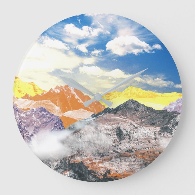 Grande Horloge Ronde Montagnes (montage photo) 1 (Recto)