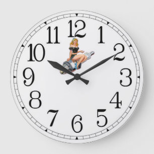 Grande Horloge Ronde Monter la broche du bouchon