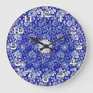 Grande Horloge Ronde Montre bleue de calicot de Sorta