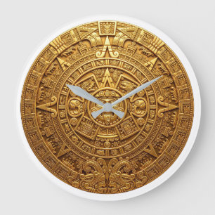 Grande Horloge Ronde Montre de luxe Calendrier aztèque Elite Mexique