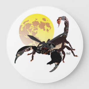 Grande Horloge Ronde Montre scorpion