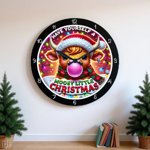 Grande Horloge Ronde Mooey Christmas