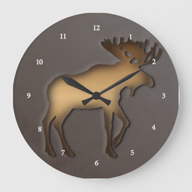 Grande Horloge Ronde Moose Clock (Recto)