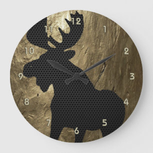 Grande Horloge Ronde Moose on Gold Clock 1
