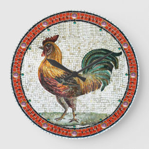 Grande Horloge Ronde MOSAICS DE ROMAN Antique