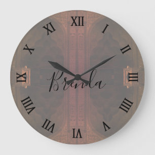 Grande Horloge Ronde Mosquée du vendredi Ispahan Iran vintage