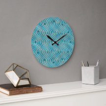 Motif artistique de lignes courbes bleu turquoise