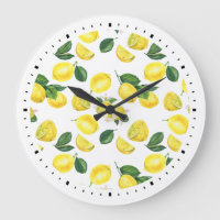 Motif d'aquarelle des citrons jaunes