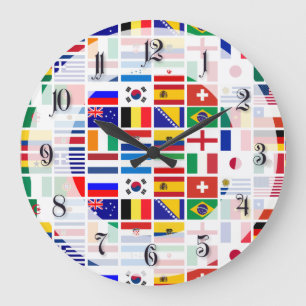 Grande Horloge Ronde MOTIF emblème du FOOTBALL 2014