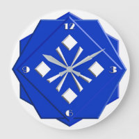 Motif géométrique bleu saphir Art déco