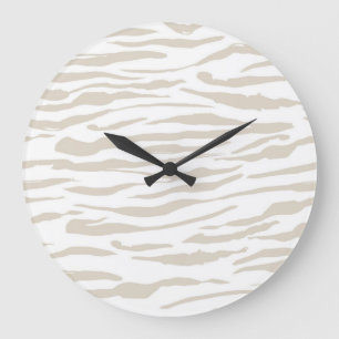 Grande Horloge Ronde Motif imprimé animal