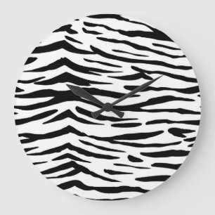 Grande Horloge Ronde motif poster de animal