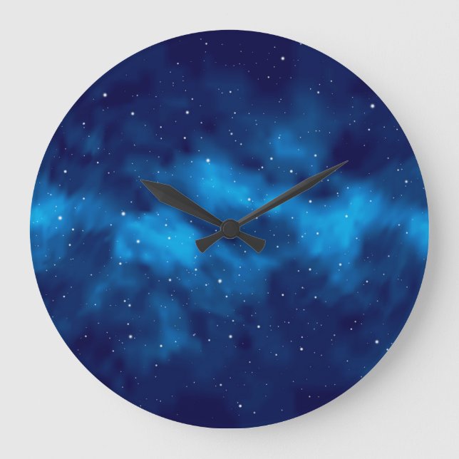 Grande Horloge Ronde Motif spatial (Recto)