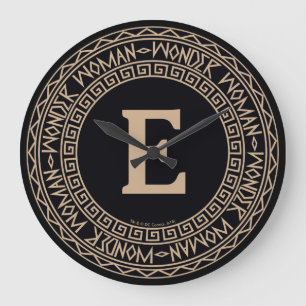 Grande Horloge Ronde Motif tribal de Wonder Woman
