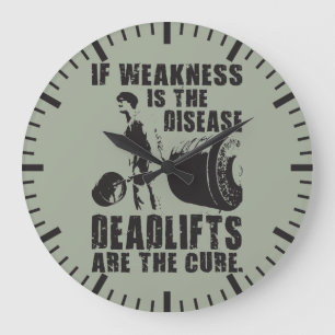 Grande Horloge Ronde Motivation De L'Entraînement - Le Remède Est Le Re