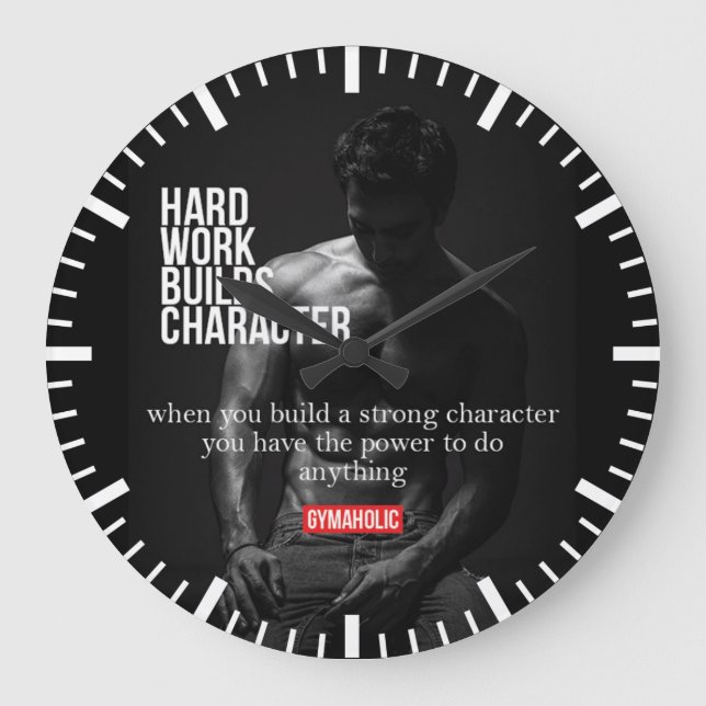 Grande Horloge Ronde Motivation fitness et gym - Bodybuilding, Lifting (Recto)