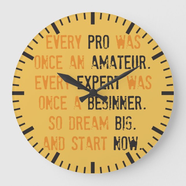 Grande Horloge Ronde Motivation gym (Recto)