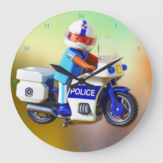 Grande Horloge Ronde Moto de police (Recto)