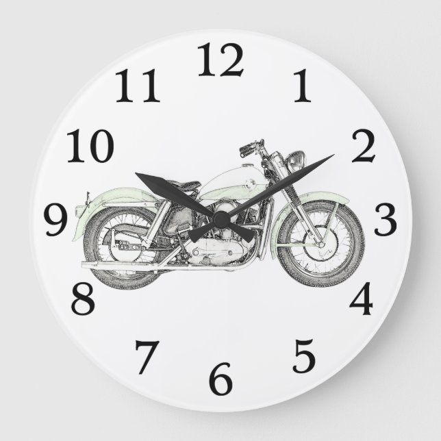 Grande Horloge Ronde Moto sportif 1957 (Recto)