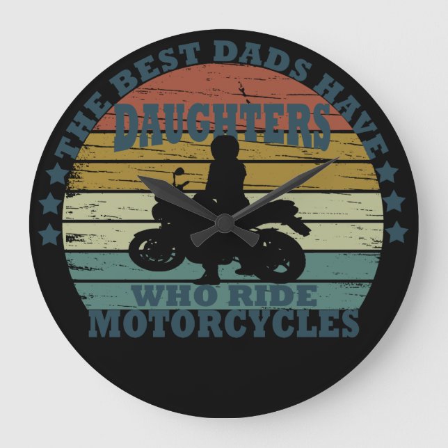 Grande Horloge Ronde motocyclette fille de meilleur pads (Recto)