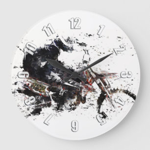 Grande Horloge Ronde Motox Racer