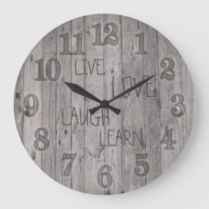 Grande Horloge Ronde Mots faits sur commande de changement d'horloge