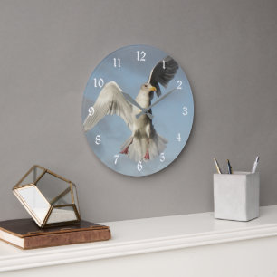 Grande Horloge Ronde Mouette en vol