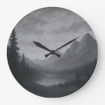 Mountain Escape Clock