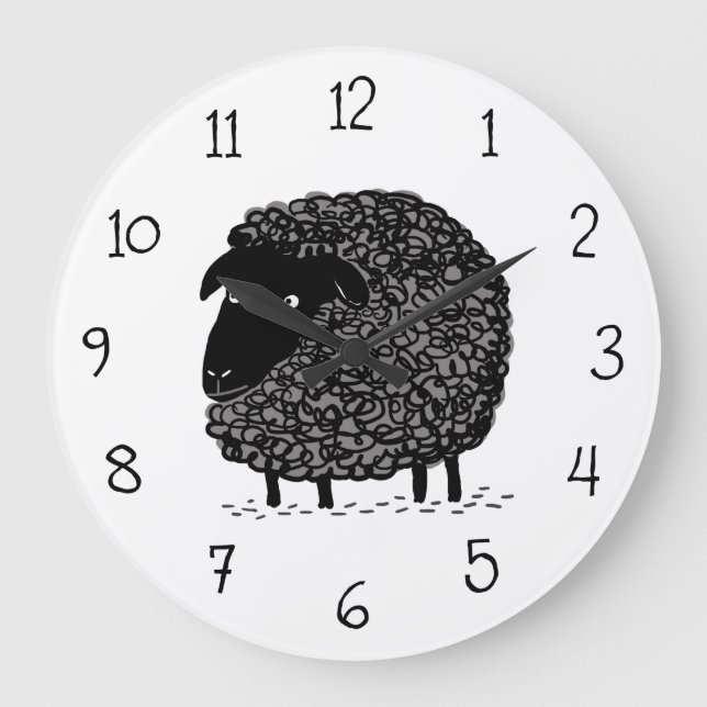 Grande Horloge Ronde Mouton noir (Recto)